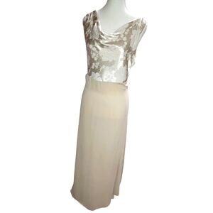 Elegant Cream Floral Women's Skirt